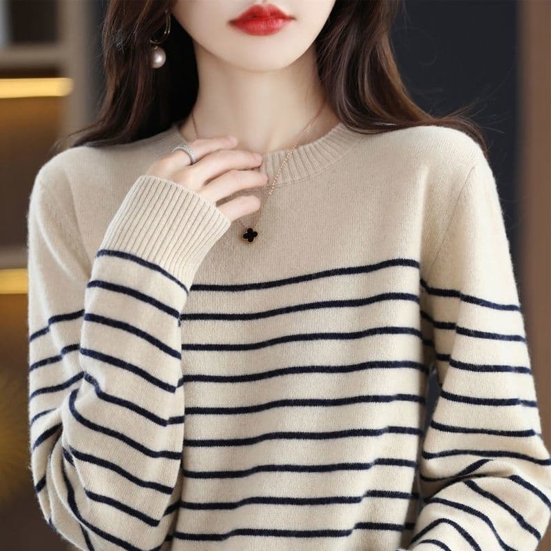 お洒落ボーダーニット ボーダー服