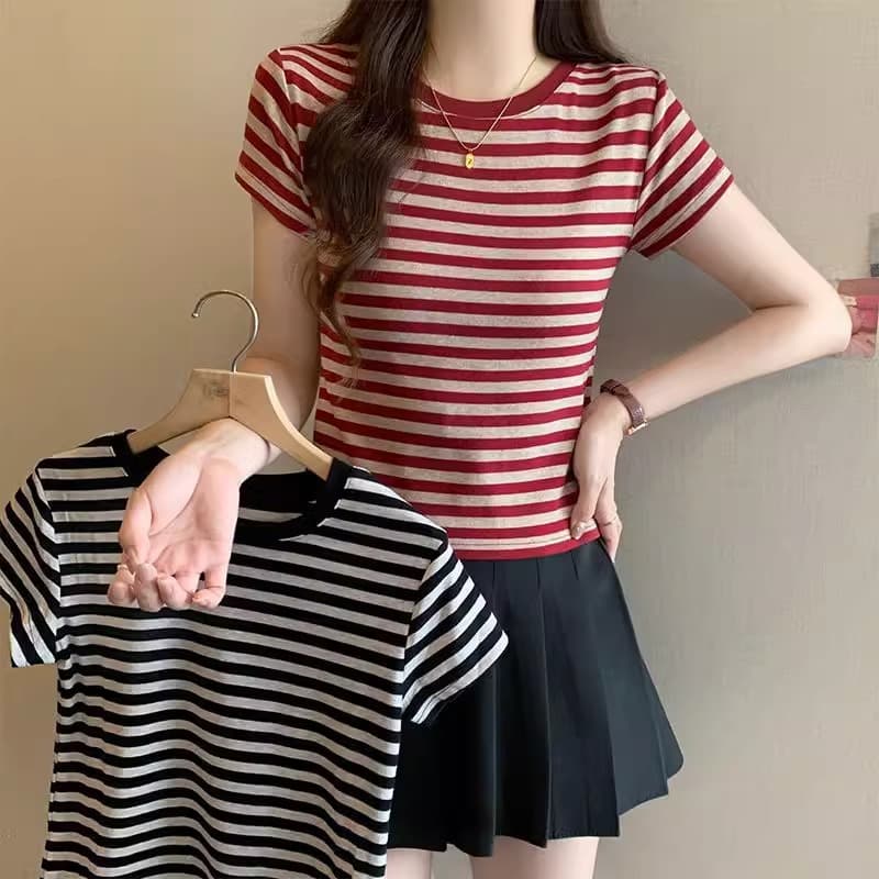 ボーダー シンプル美ライン ボーダーTシャツ