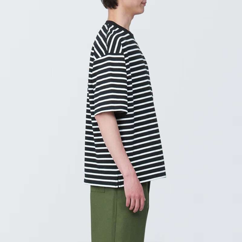 ゆったりシルエットのボーダーTシャツ ボーダー服