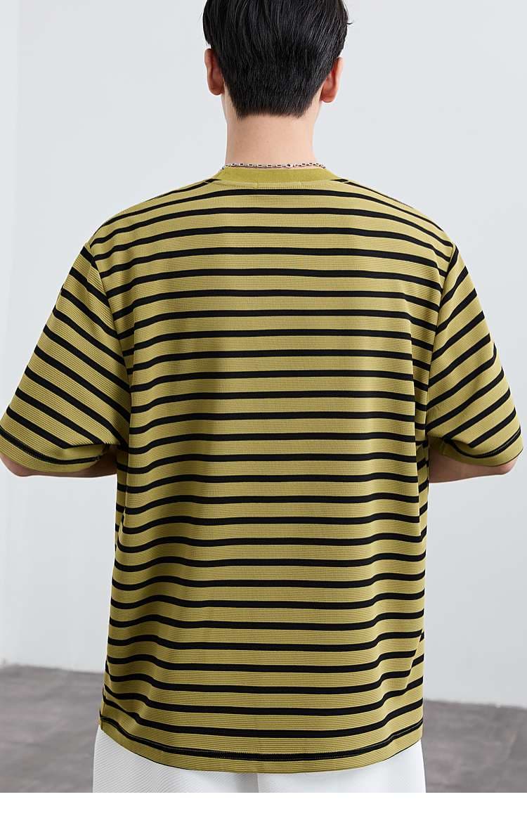 クラシカルボーダーデザイン半袖Tシャツ ボーダー服