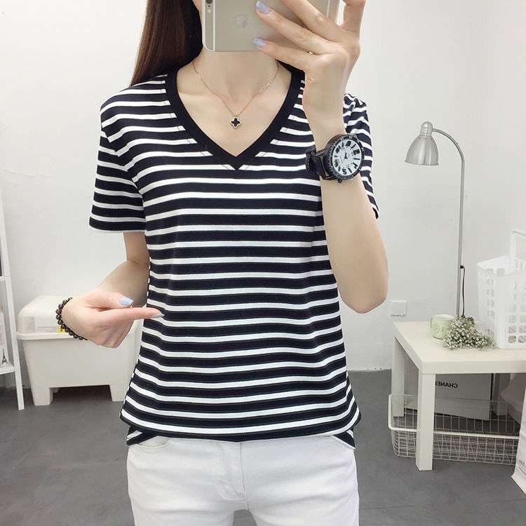 シンプルボーダー柄半袖・長袖Tシャツ ボーダー服