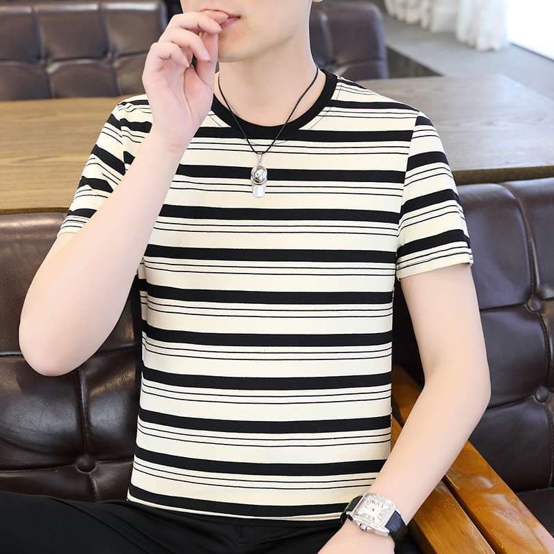 さわやかボーダー柄半袖Tシャツ ボーダー服